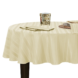 Elrene Denley Stripe Jacquard Round Tablecloth, 70 x 70- 4325069