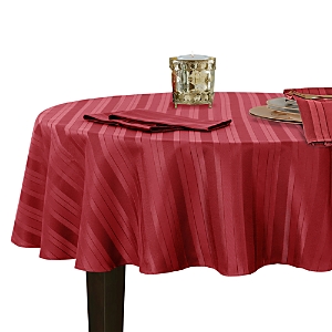 Elrene Denley Stripe Jacquard Round Tablecloth, 70 x 70- 4325069