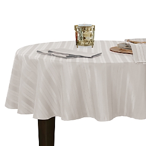 Elrene Denley Stripe Jacquard Round Tablecloth, 70 x 70- 4325069