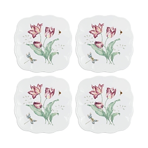 Lenox Butterfly Meadow Square Accent Plates, Set of 4- 4371706