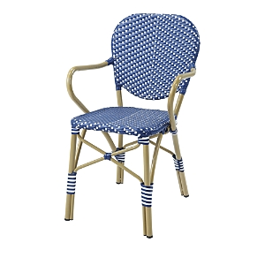 Furniture Of America Milan Blue and White Patio Dining Chairs, Set of 2- 4424924