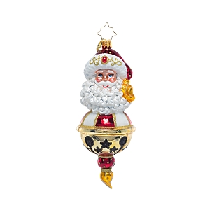 Christopher Radko Jingle All the Way Santa Bell Ornament- 4365614