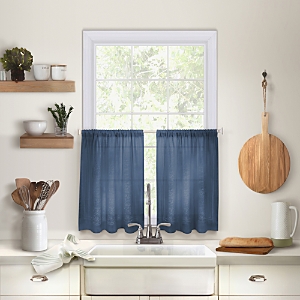 Elrene Home Fashions Cameron Kitchen Window Tier Set, 24 x 30- 4898496