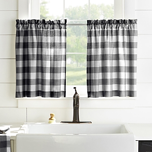 Elrene Home Fashions Farmhouse Living Buffalo Check Window Tier Pair, 24 x 30- 4450727