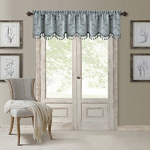 Elrene Home Fashions Mia Beaded Scallop Valance, 19 x 52- 4450285