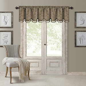 Elrene Home Fashions Mia Beaded Scallop Valance, 19 x 52- 4450285