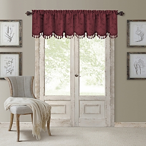 Elrene Home Fashions Mia Beaded Scallop Valance, 19 x 52- 4450285