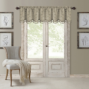 Elrene Home Fashions Mia Beaded Scallop Valance, 19 x 52- 4450285