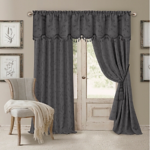 Elrene Home Fashions Mia Jacquard Scroll Blackout Window Curtain Panel, 52 x 84- 4942115