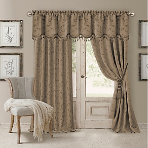 Elrene Home Fashions Mia Jacquard Scroll Blackout Window Curtain Panel, 52 x 84- 4942115