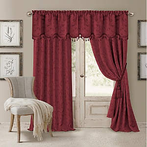 Elrene Home Fashions Mia Jacquard Scroll Blackout Window Curtain Panel, 52 x 84- 4942115