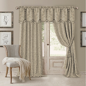 Elrene Home Fashions Mia Jacquard Scroll Blackout Window Curtain Panel, 52 x 84- 4942115