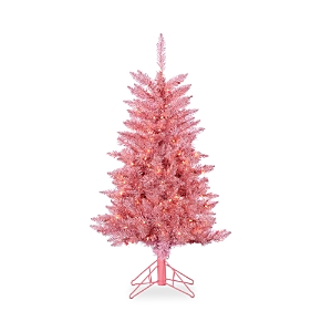 Gerson Company 4' Pink Tuscany Tinsel Tree- 4486960