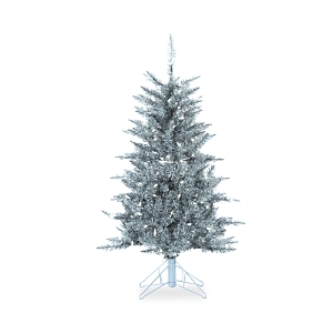 Gerson Company 4' Silver Tuscany Tinsel Tree- 4486961