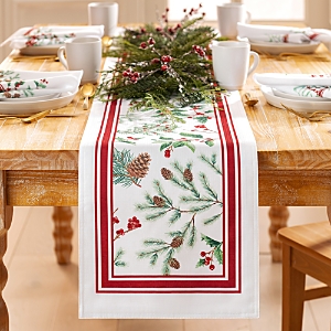 Elrene Home Fashions Winter Holiday Berry Fabric Table Runner, 70 x 13- 4460123