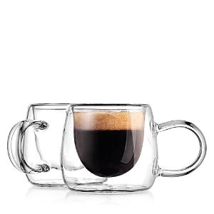 Godinger Alesia Double Walled Espresso Cup, Set of 2- 4666203