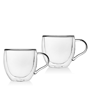 Godinger Double Walled Glass Espresso Cup, Set of 2- 4666185