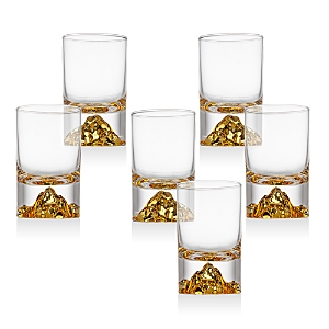Godinger Novo Gold Shooters, Set of 6- 4656675