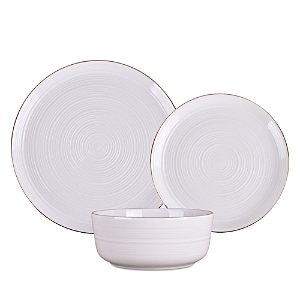 Godinger Linear Gold 12 Piece Dinnerware Set- 4738419