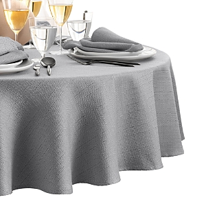 Elrene Home Fashions Laurel Solid Texture Water and Stain Resistant Tablecloth, 70 Round- 4753420