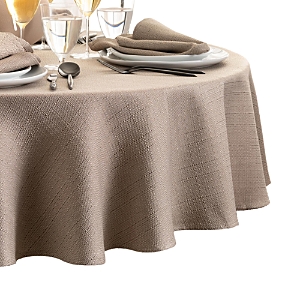 Elrene Home Fashions Laurel Solid Texture Water and Stain Resistant Tablecloth, 70 Round- 4753420