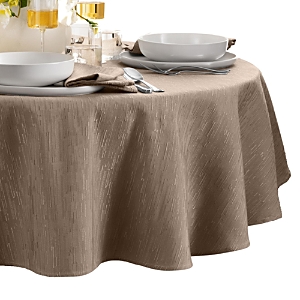 Elrene Home Fashions Continental Solid Texture Water and Stain Resistant Round Tablecloth, 70- 4753503