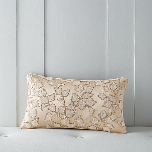 Hudson Park Collection Gold-Tone Leaf Decorative Pillow, 12 x 22 - 100% Exclusive- 4748743