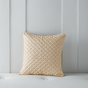 Hudson Park Collection Gold-Tone Leaf Decorative Pillow, 16 x 16 - 100% Exclusive- 4748744