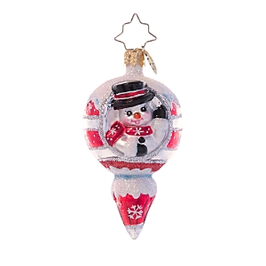 Christopher Radko Frosty Hello Snowman Ornament- 4718123