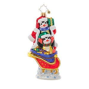 Christopher Radko Silliest Sleigh Penguin Ornament- 4718125