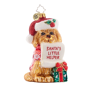 Christopher Radko Festive Furry Friend Ornament- 4718136