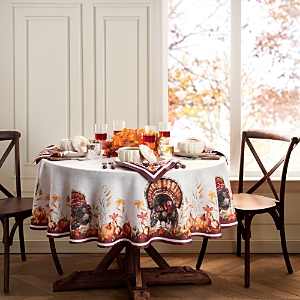 Elrene Home Fashions Autumn Heritage Turkey Engineered Tablecloth, 70 x 70 Round- 4828854