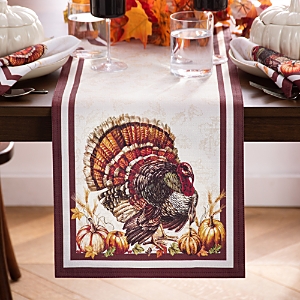 Elrene Home Fashions Autumn Heritage Turkey Engineered Table Runner, 13 x 70- 4828867