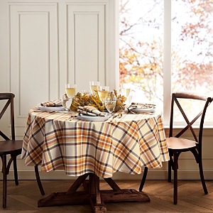 Elrene Home Fashions Russet Harvest Woven Plaid Tablecloth, 60 x 84 Oval- 4828933