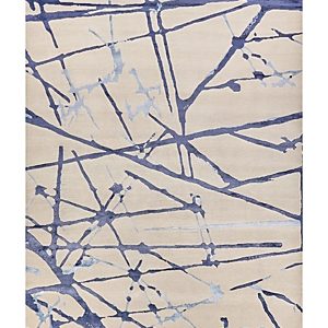 Exquisite Rugs Space Age 2426 Area Rug, 9' x 12'- 4890226