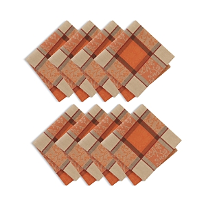 Elrene Home Fashions Autumnal Harvest Plaid Napkins, Set of 8- 4904954