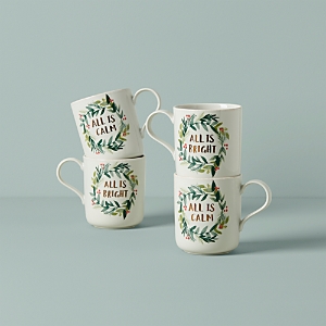 Lenox French Perle Berry Mugs, Set of 4- 4826959