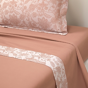 Yves Delorme Perse Floral Print Flat Sheet, Queen- 4853813