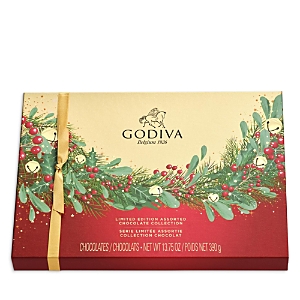 Godiva Holiday Wreath Chocolate Assortment Gift Box, 36 Piece- 4836281