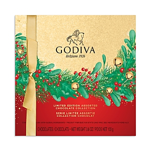 Godiva Holiday Wreath Chocolate Assortment Gift Box, 9 Piece- 4836280