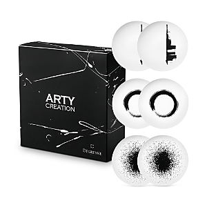 Degrenne Paris Arty Creation Gift Boxed Round Plates, Set of 6- 4880337