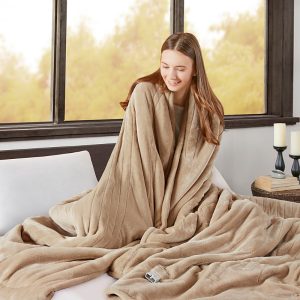 Beautyrest Microlight-to-Berber Reversible Heated Blanket, Full
