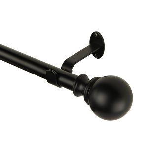 Elrene Home Fashions Cordelia Adjustable Curtain Rod with Ball Finials, 28-48