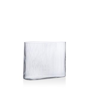 Nude Glass Mist Wide Vase Clear