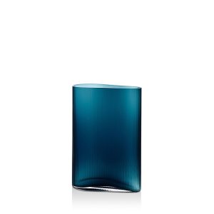 Nude Glass Mist Petroleum Short Vase