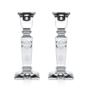 William Yeoward Crystal Tessa Candlesticks, Set of 2