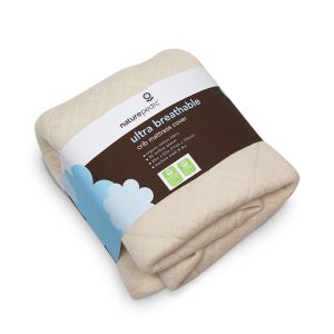 NaturepedicBreathable Organic Crib Protector Ultra Pad