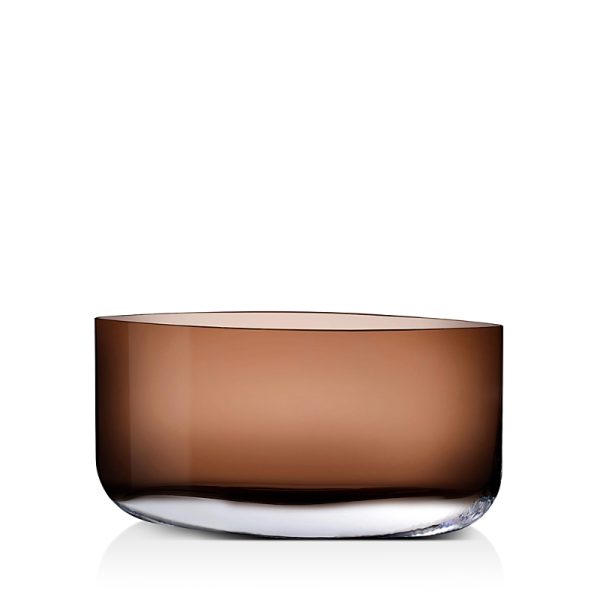 Nude Glass Blade Petroleum Green Wide Vase