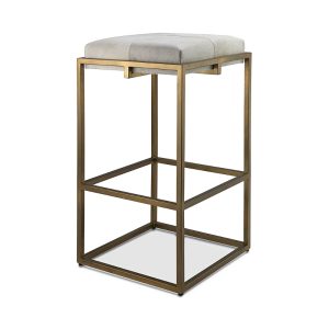 Jamie Young Shelby Hide Bar Stool