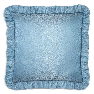 Gingerlily Coral Fern Square Decorative Pillow